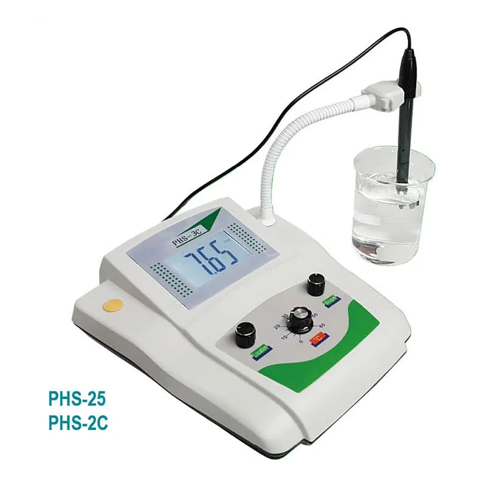 

3 in 1 Lab Benchtop Water pH mV Meter Tester PH Value Analyzer Measuring Instrument Accuracy 0.01pH Temperature Compensation