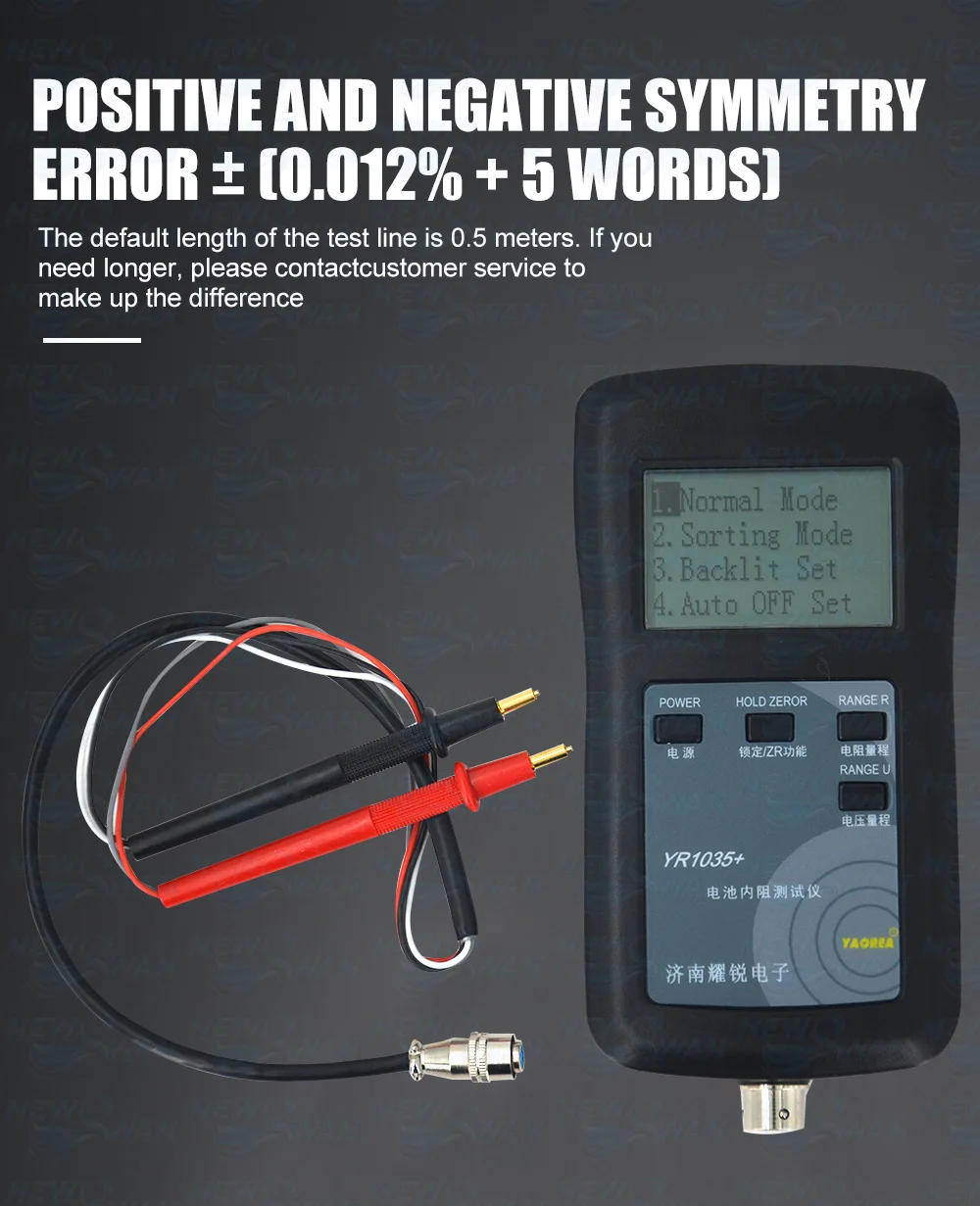 

New Original Four-line YR1035 Lithium Battery Internal Resistance Meter Tester Detector 18650 Dry Battery With Enhanced Pen