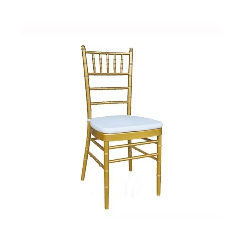 

New Arrival Cushion Is Option 1.5mm Metal Tube Stackable Metal Wedding Napoleon Chair
