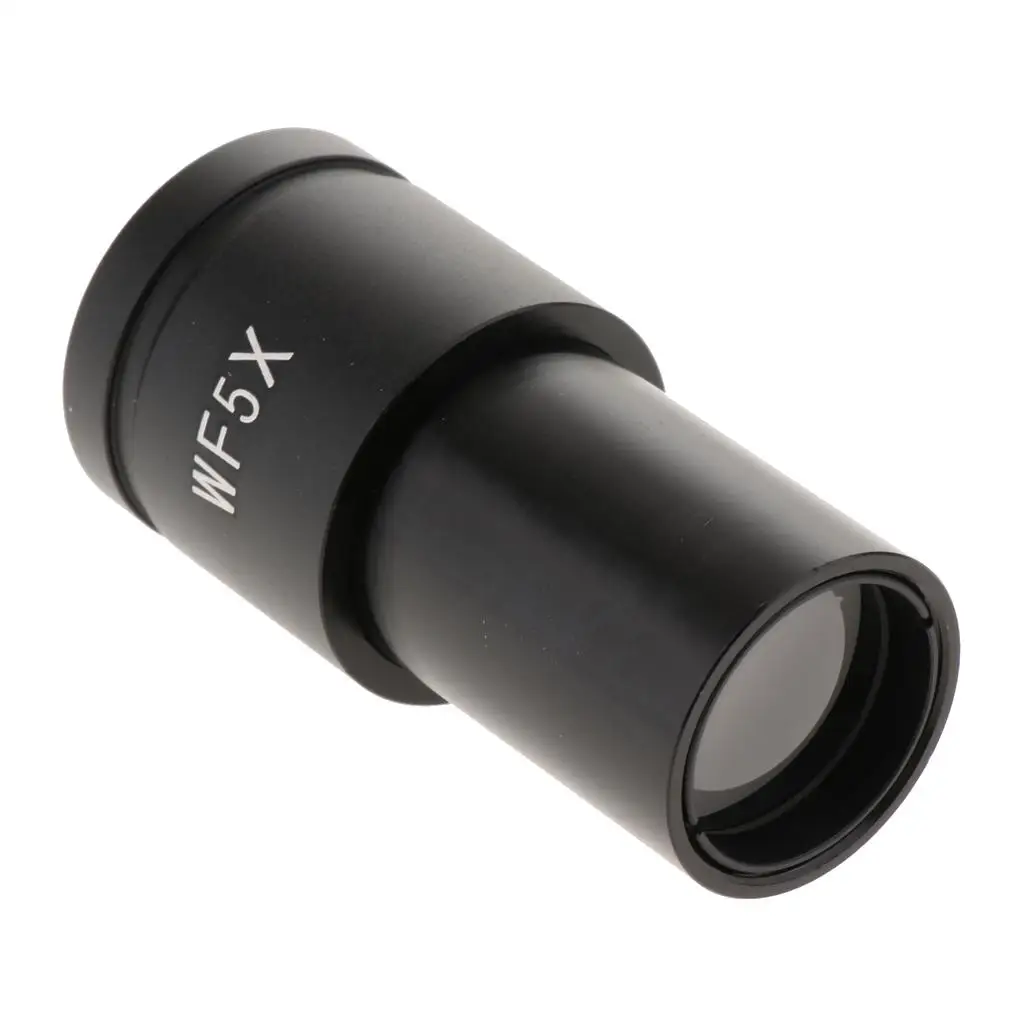 5X Widefield Microscope Eyepiece Achromatic Glass Ocular Lens Metal Mount for Biological Microscope 23.2mm