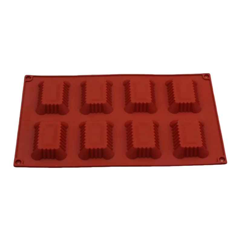 

New Arrival 8 Hole Square Gear Shape Silicone Chocolate Mold Handmade Soap Biscuit Mold Mousse Dessert Cake Kitchen Baking Tool