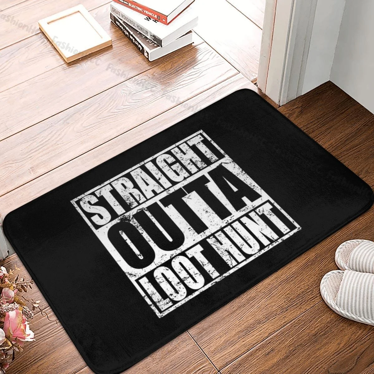 DND Non-slip Doormat Straight Outta Loot Bath Kitchen Mat Outdoor Carpet Indoor Pattern Decor