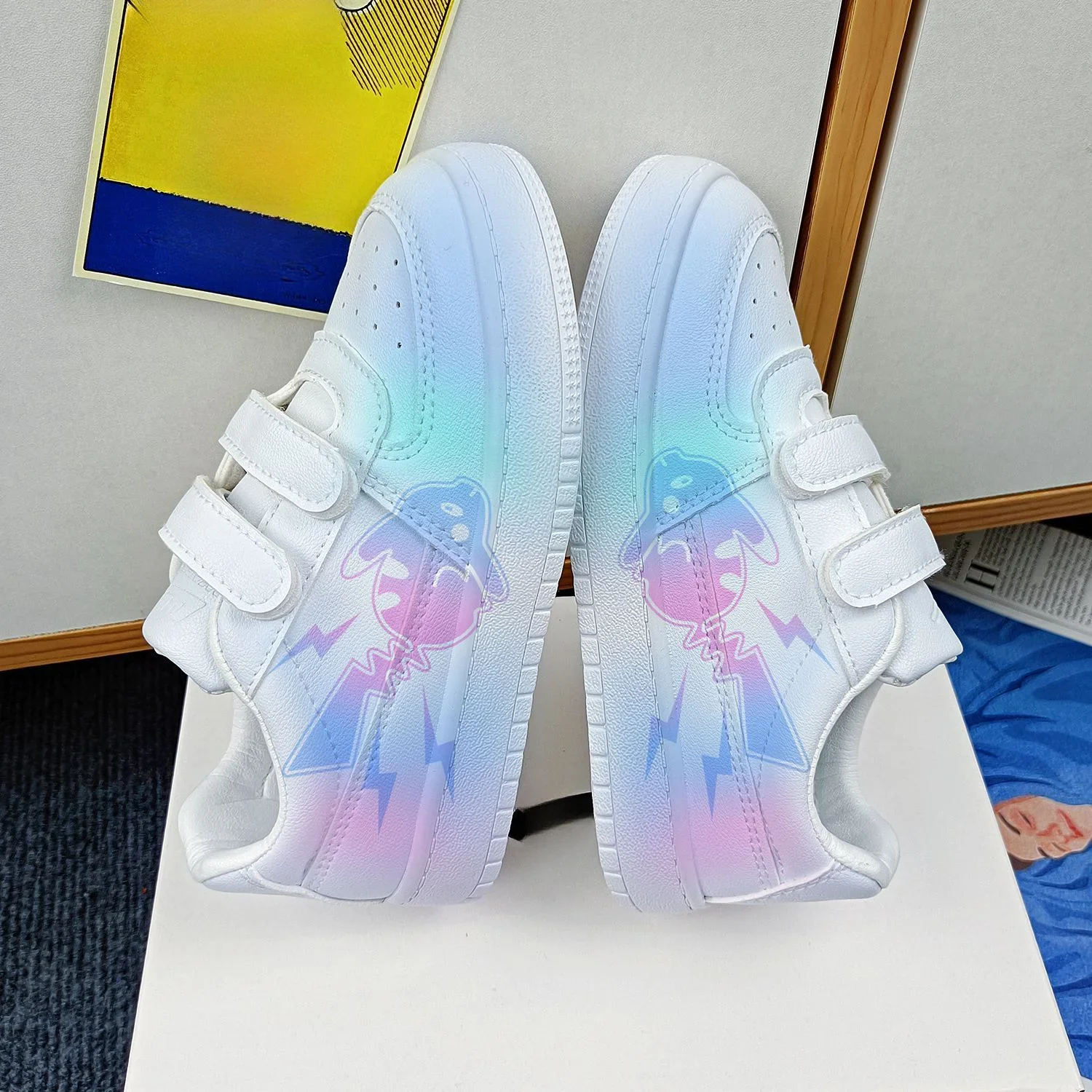 

Оригинальная детская повседневная обувь принцессы с героями мультфильмов «Покемон», нескользящая спортивная обувь с мягкой подошвой, подарок подруге, размеры 26–38