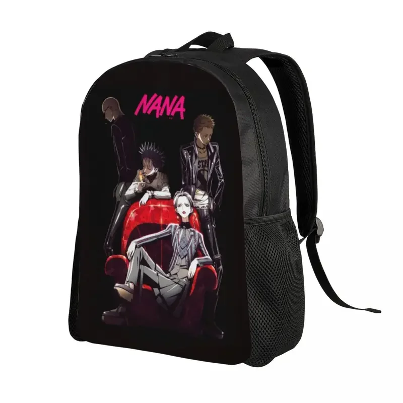 Vintage Nana Black Backpack for Women Men College School Student Bookbag Fits 15 Inch Laptop Osaki Ai Yazawa Bags