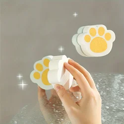 1pc Home Accessories Mirror Dish Cleaner Cat-Claw Mirror Sponge Scrubber Bathroom Sink Scrubber