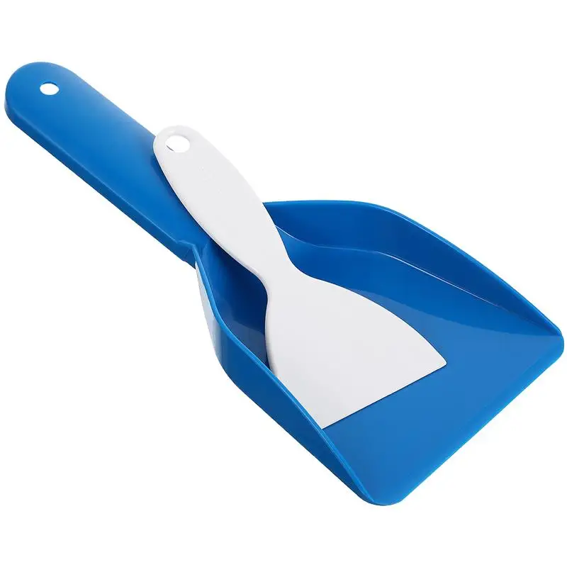 2pcs Ice Scrapers Plastic Refrigerator Ice Shovel Snow Remover Cleaning Tools Practical Ice Scoop Snow Removing Shovels