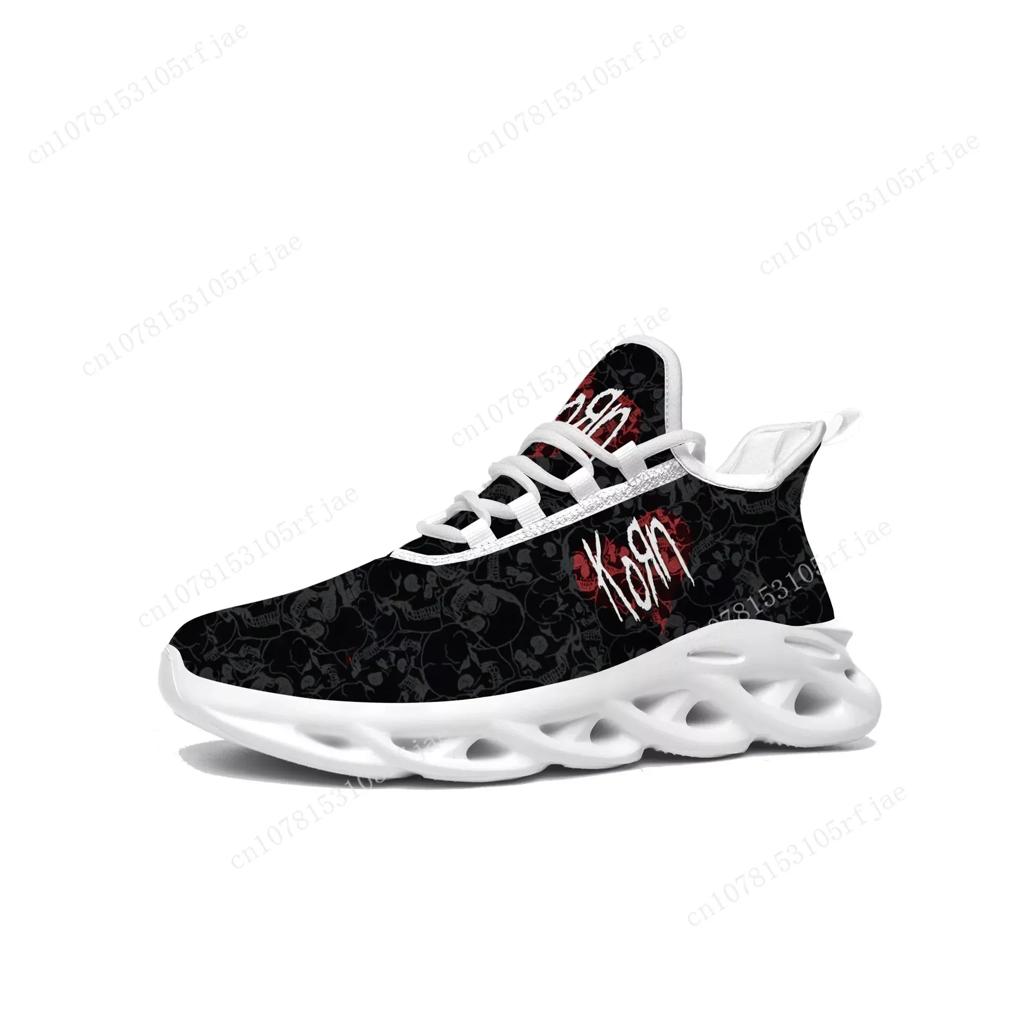 Korn Rock Band Flats Sneakers Mens Womens Sports Running Shoe Robert Smith Sneaker Lace Up Mesh Footwear Tailor-made Shoe White