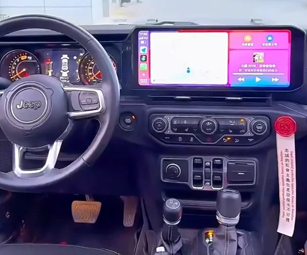 15'' For Jeep Wrangler JL 2018–2023 Android Screen Infotainment Navigation System Car Multimedia Touch Screen Head Unit Car Radio GPS