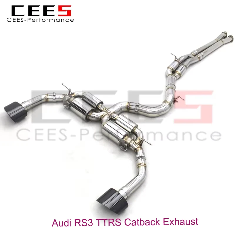 

CEES High quality muffler exhaust systems for Audi RS3/TTRS 2.5T 2017-2023 Stainless Steel Catback Exhaust