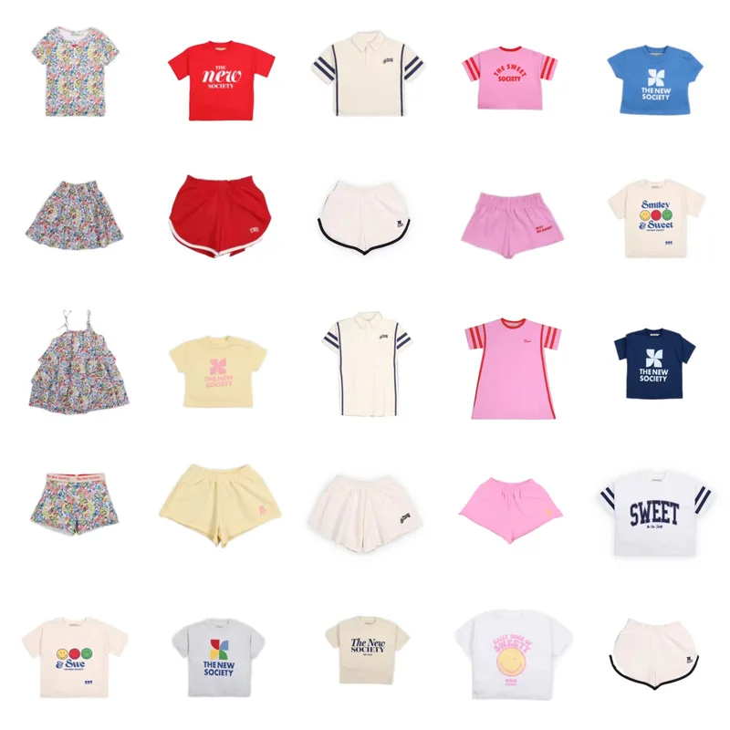 Per-sale 2026 Tns NEW Spring Summer Baby Girls Cartoon Sets Print Sweatshirtst and Shorts Boys Sets shipment at the late March