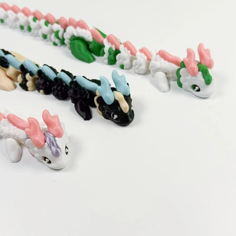 جديد سطح المكتب ديكور ثلاثية الأبعاد مطبوعة مقرن التنين زخرفة التنين محاكاة نماذج للحيوانات المنقولة تمثال المنزل