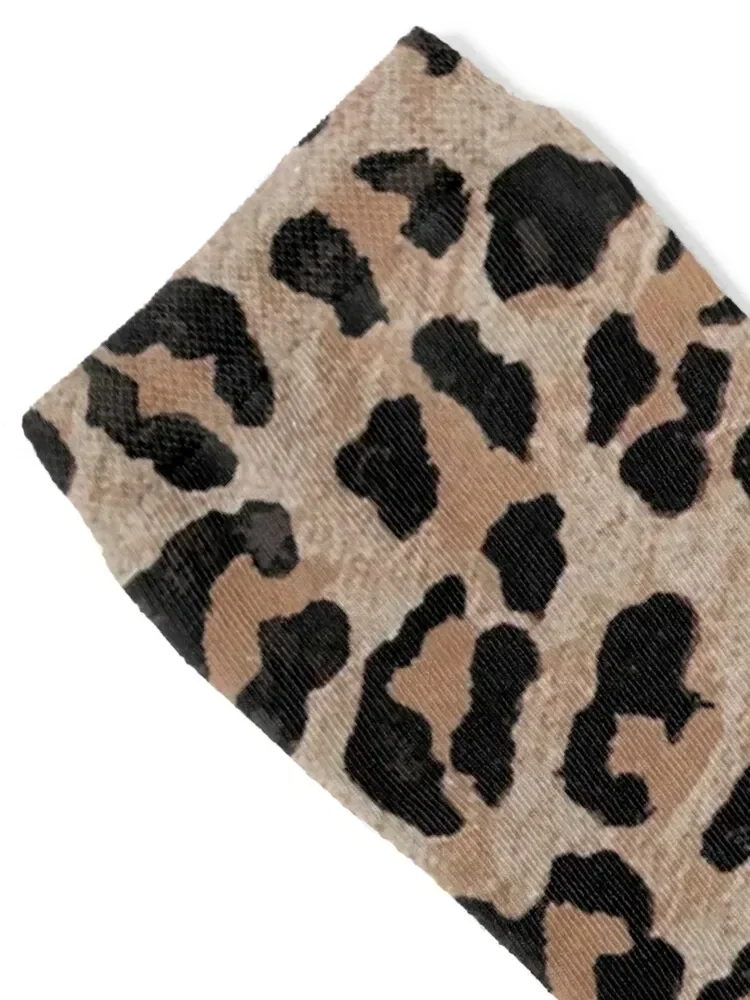 cheetah leopard print Socks loose Christmas sports stockings happy Socks Woman Men's