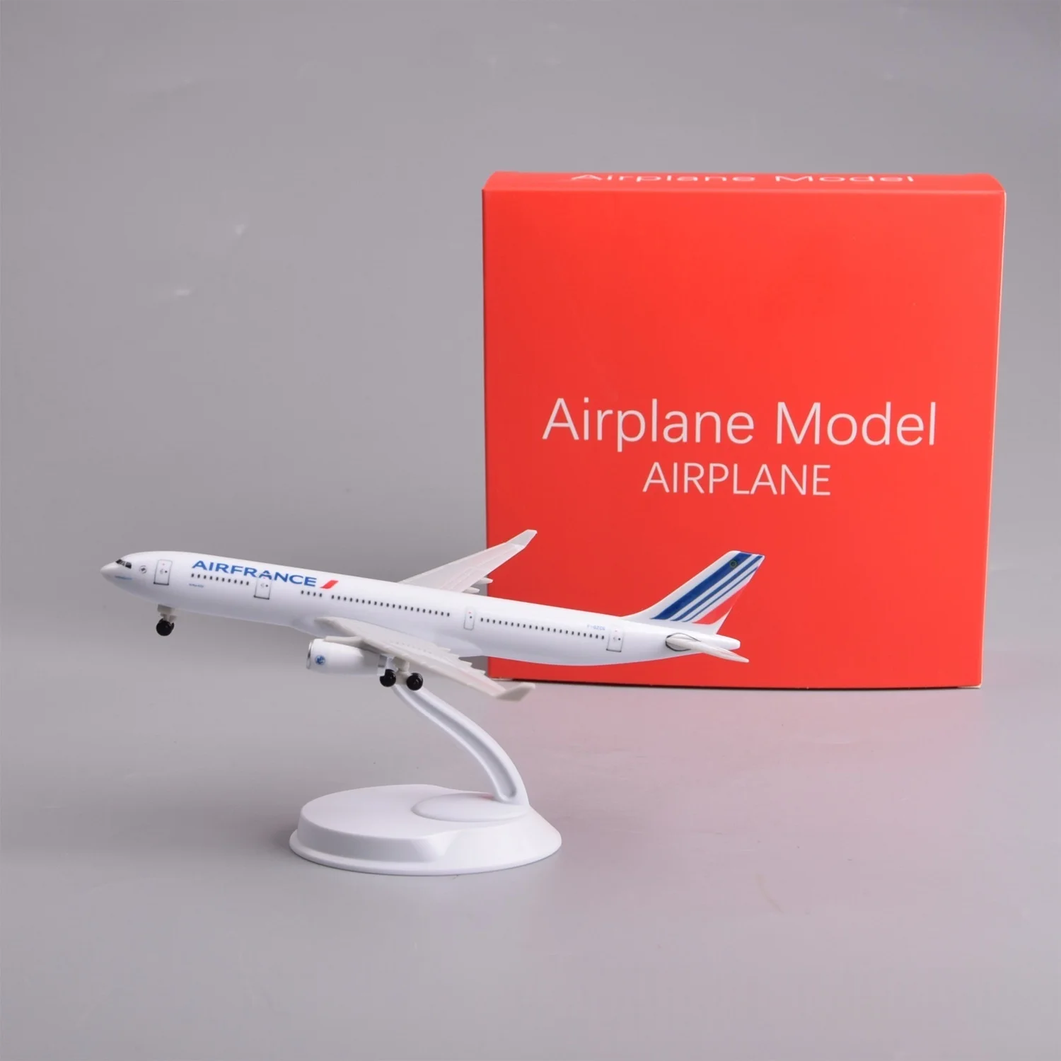 20cm Scale Aircrafts ABS Air-bus 330 Air France A330 Plastic Model Ornament Adults Fun Collectible Miniature Airplane Diecast