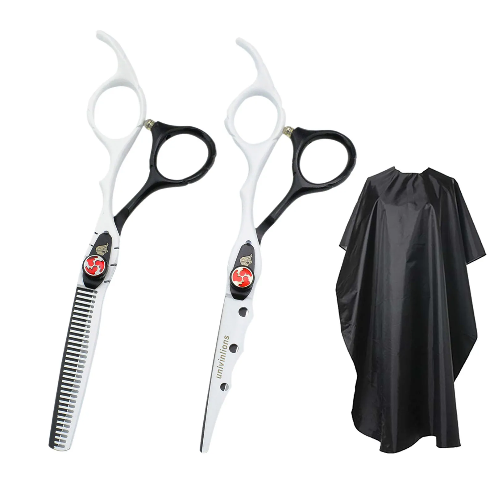 

6" 6cr13 Alloy Hair Scissors Professional Hairdressing Tools Barber Thinning Shears Hair Cutting Scissors Salon Hair Cape Kit