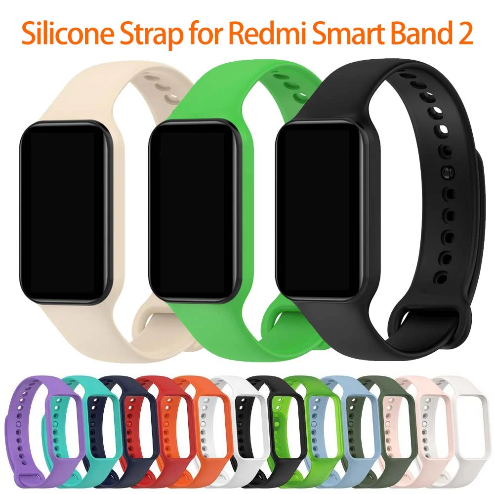 ل Redmi الذكية الفرقة 2/Xiaomi الفرقة 8 نشط/Amazfit الفرقة 7 سيليكون حزام معصمه استبدال حزام لينة بولي TPU حزام الساعات سوار