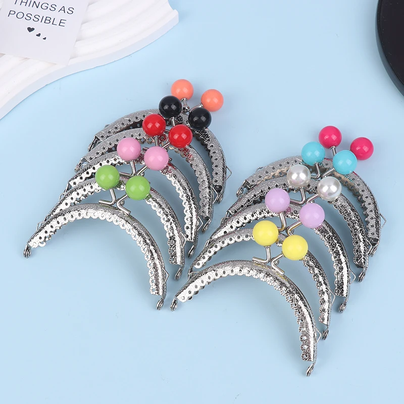 Candy Color Metal Purse Frame Kiss Clasp Purse Clasp Frame Bag Kiss Clasp Lock Purse Frame Bag Clasps Bag Frame Buckle DIY Craft