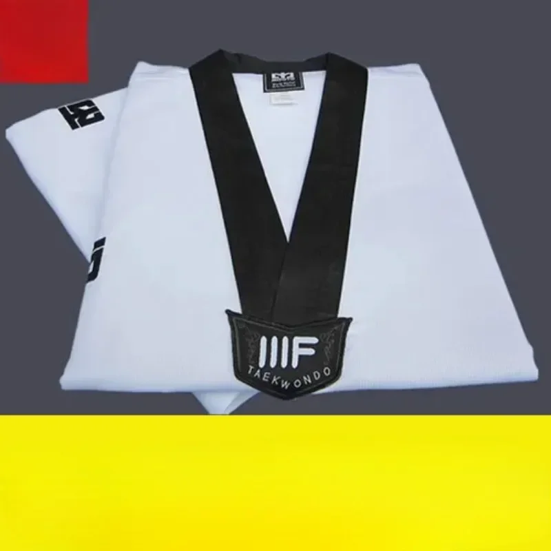 beginners use taekwondo dobok clothes child adult V-Neck  taekwondo suit Taekwondo training uniform wholesale