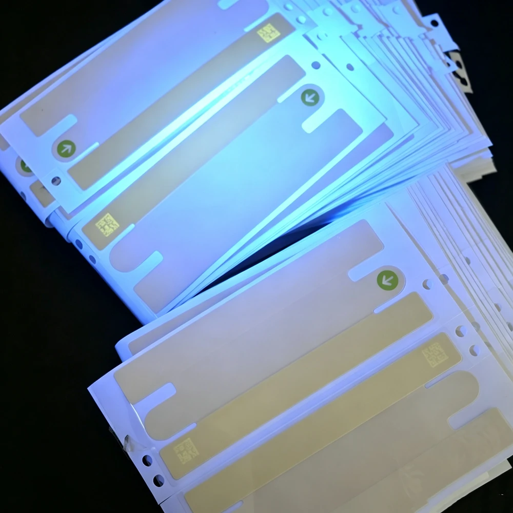 Oryginalna naklejka zabezpieczająca przed podróbkami, z ochroną UV, do iPhone 18 Pro Max, 18 Pro, zewnętrzna folia ochronna, zamienna etykieta zabezpieczająca, 5 par. — zdjęcie produktu 2