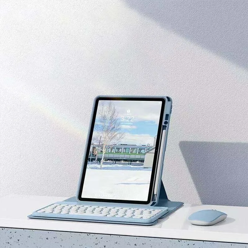 

360 Rotation Keyboard for Xiaomi Mi Pad 7 6 5 6 Pro Keyboards Acrylic Case for Xiaomi 6s Pro 12.4inch Flip Magnetic Stand Cover