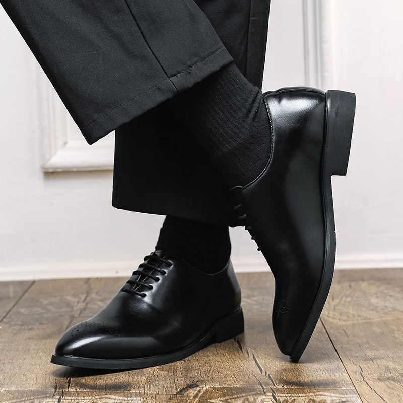 Brand Rubber Quality Anti Slip - Men'S Formal Office Wear Shoes ulasan dan harga