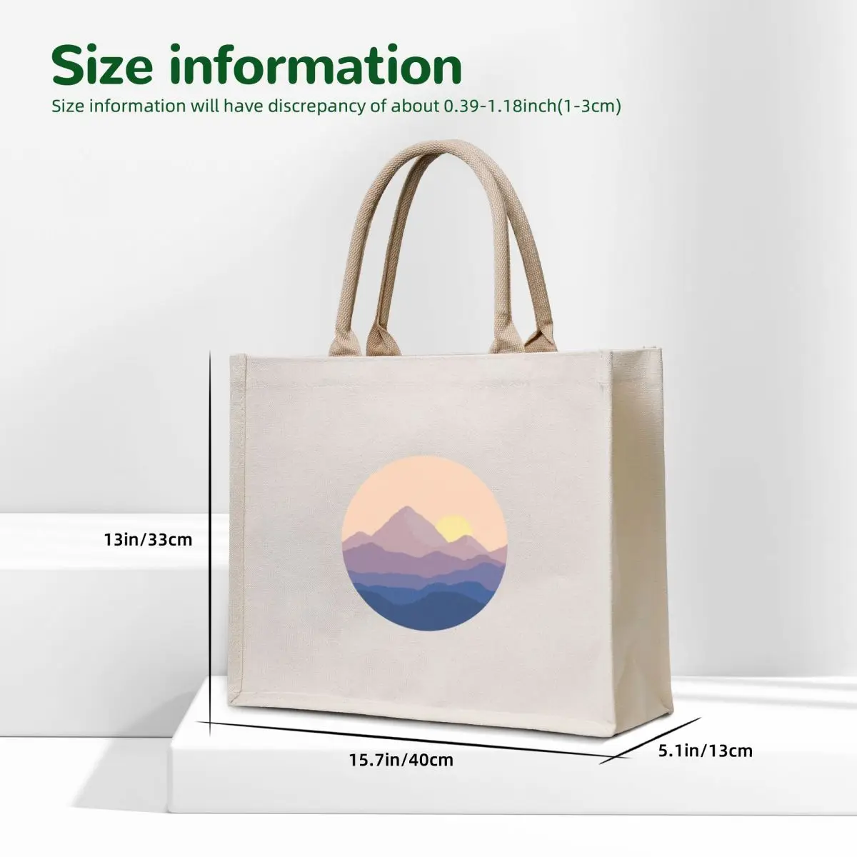Chill Mountain Horizon Tote Bag custom fabric bag shoping bag shopper bags