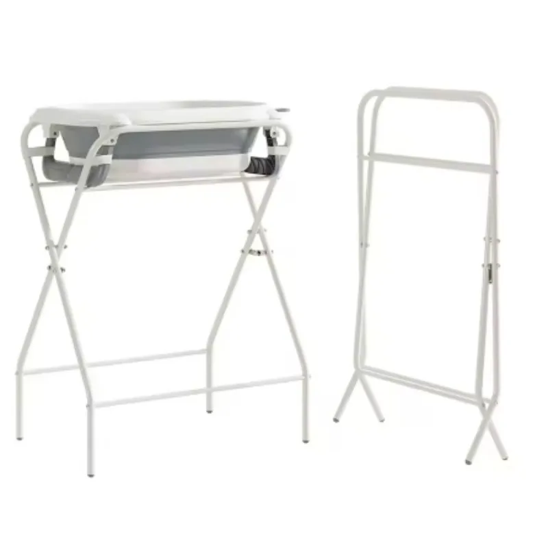 Baby Bath Tub Stand Holder Non-Slip Safety Support Newborn Bather Portable Knee & Back Relief Suitable for Bathtub Size 76x43x19