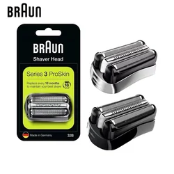 Braun 32B 32S lama per rasoio elettrico serie 3 taglierina per lamina con testa a cassetta di ricambio per Braun 3000s 3010s 3040s 3050cc 3070cc