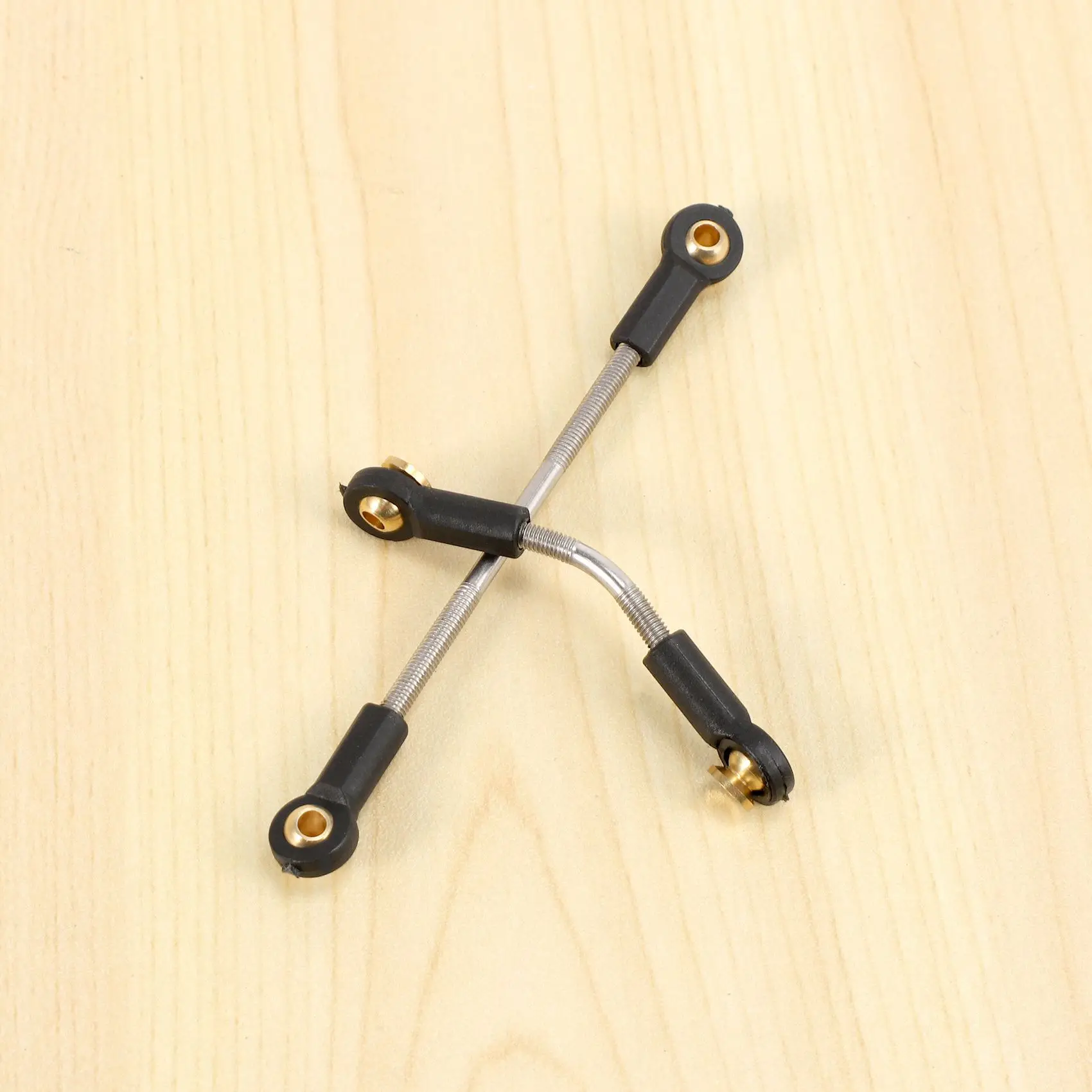 ABUM-1 Set RC Car Steering Pull Rod Upgrade Part Metal RC Steering Rod Durable For WPL B1 B14 B24 B24 C14 C24 1/16
