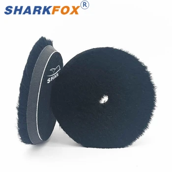 Polisher fox 5pcs/lot 5/6 inch wool polishing pad car paint care buffing pads for buffing machine waxing polishing buffing