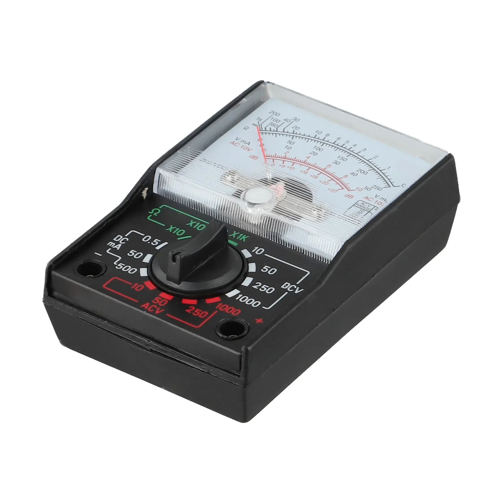110A Analog Multimeter for Household Electrical Repairs and Student Labs with 1 AA Battery Operation and Dual Mode Ranges