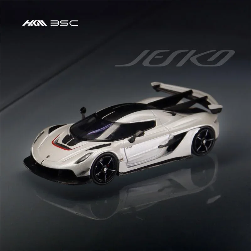 HKM & BSC 1:64 Jesko Pearl White limited400 Diecast Model Car