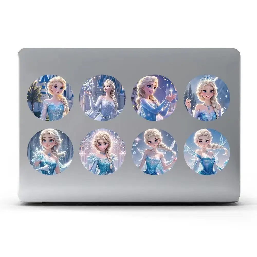 479 قطعة من ملصقات أميرات إلسا - تصميمات ملونة عالية الجودة للمكاتب وأجهزة الكمبيوتر المحمولة والسيارات، مثالية للجمع والهدايا #4