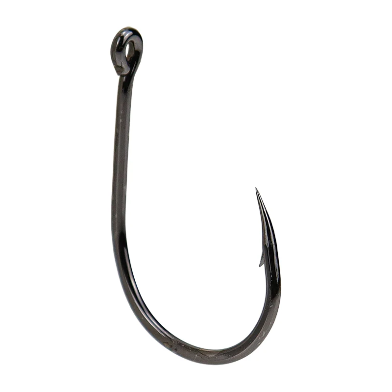 Anzuelo Mustad Origin J – Acero al carbono negro afilado - imagen 3