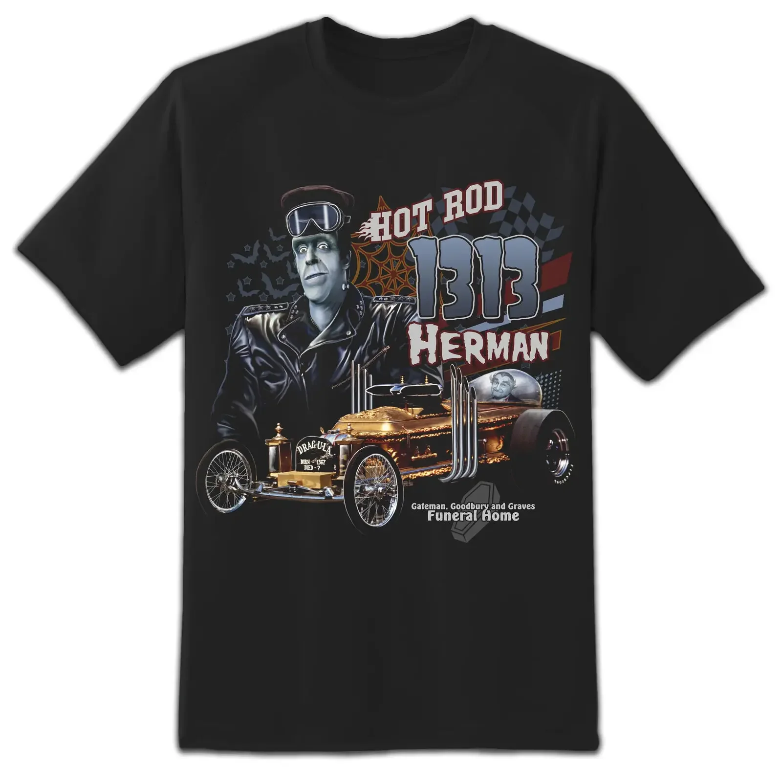 Rock Rebel The Munsters Hot Rod Herman T Shirt S 2Xl New