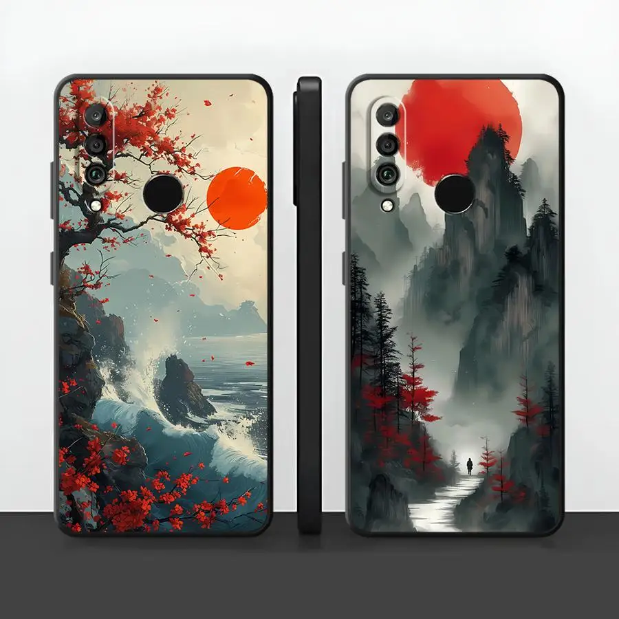 Funda para Huawei P20 P40 Lite P Smart 2019 P20 Lite 2018 P30 P20 Pro Funda para teléfono con hermosos paisajes