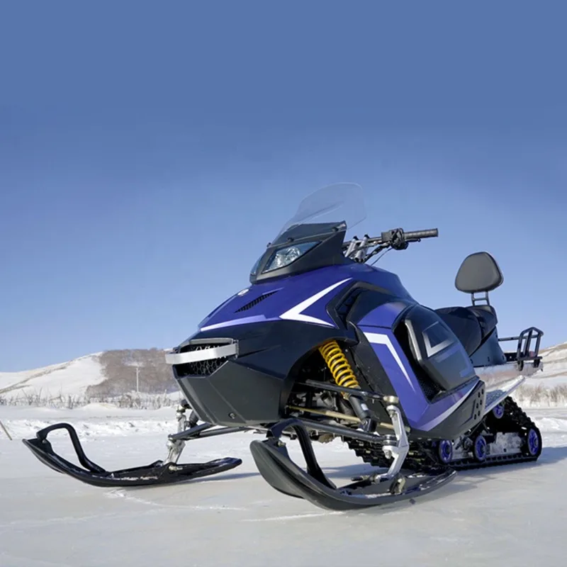 300cc 4-Stroke Gas Powered Snowmobile Reverse Gear EPA CE 2-Seater with Backrest Trail Touring Snow Scooter Winter Track Sled