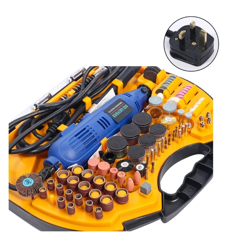 180W Rotary Tool Kit Power Rotary Tools 6 Variable Speed Electric Drill Set for Handmade Crafting Projects Creations