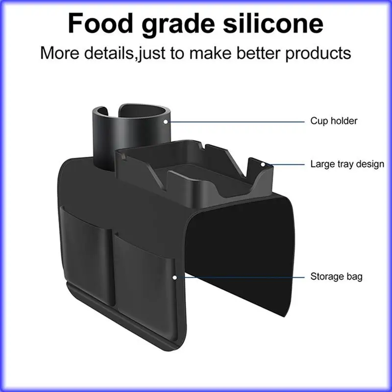 

A82E-Chair Side Bag Armrest Multicolor Multi High Capacity Pocket Storage Pouch Durable Storage Bags For Walker Scooter Durable