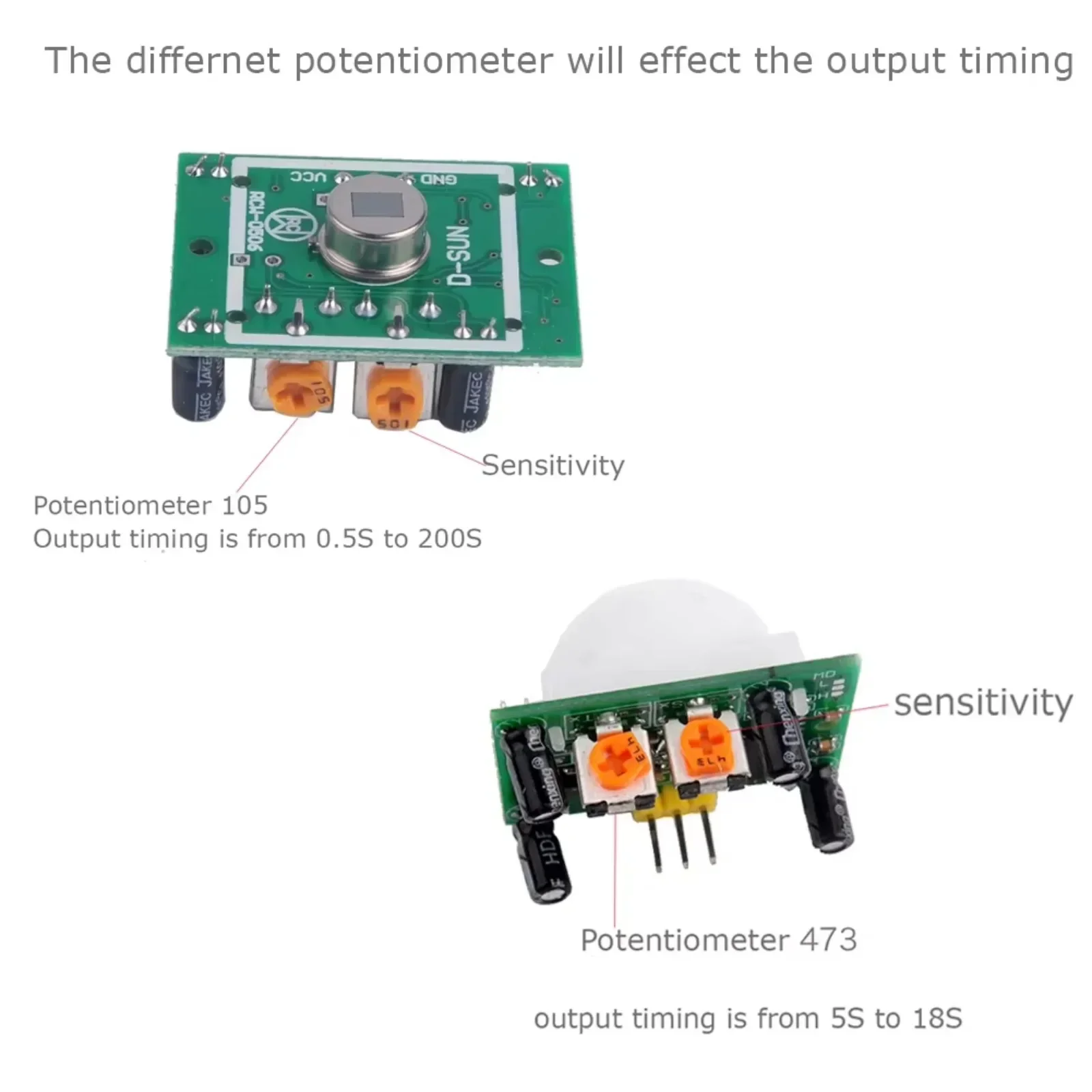 Imagem -04 - Pir Sensor Infravermelho ir Módulo Detector de Movimento do Corpo Humano para Arduino Sistema de Alarme de Segurança 10 Peças Lote Hc-sr501