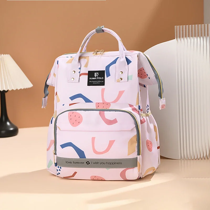 Zaini con cerniera Oxford con stampa di grande capacità Shopping Versatile borse per madre e bambino di alta qualità per le donne 2024 waterproof