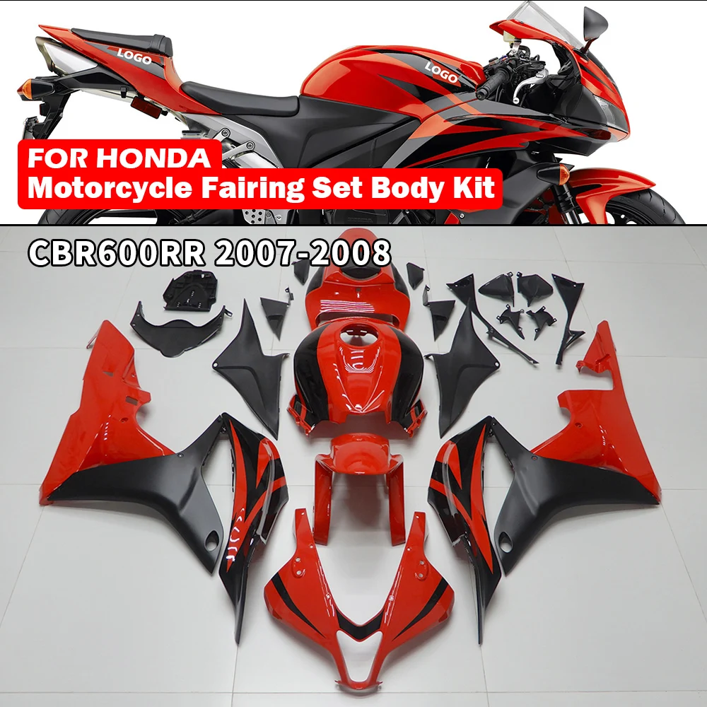 

Комплект обтекателей для мотоцикла CBR600, комплект кузова для HONDA CBR 600 RR 2007-2008, декоративная пластиковая защитная пластина, аксессуары, впрыскивание корпуса