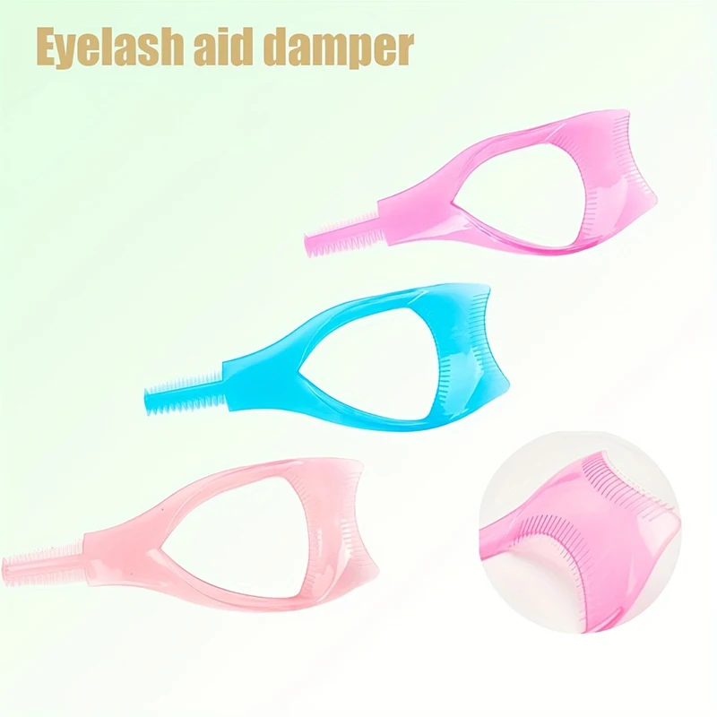 

3 шт./Набор помощников для ресниц (случайный цвет), помощник красоты пластиковых ресниц, щиток для ресниц, инструмент помощника для подводки глаз