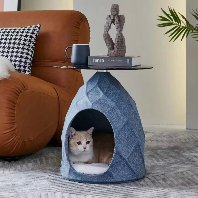 Geometric Design Cat Nest Tea Table Cat Comfortable Resting House