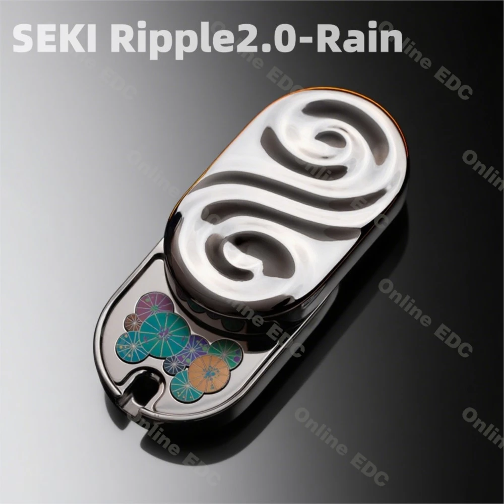 Original scellé nouveau SEKI Ripple2.0 pluie mécanique Fidget curseur Mode à cliquet EDC Fidget Spinner soulagement du Stress jouet pour adultes