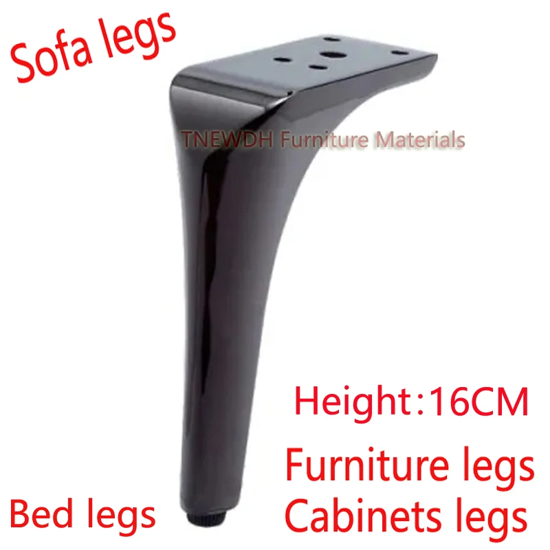 

16CM Gun Black aluminium alloy Solid Sofa legs/Desk leg/tea table legs/Legs for sofa/bed legs/chair legs/furniture Legs/desk leg