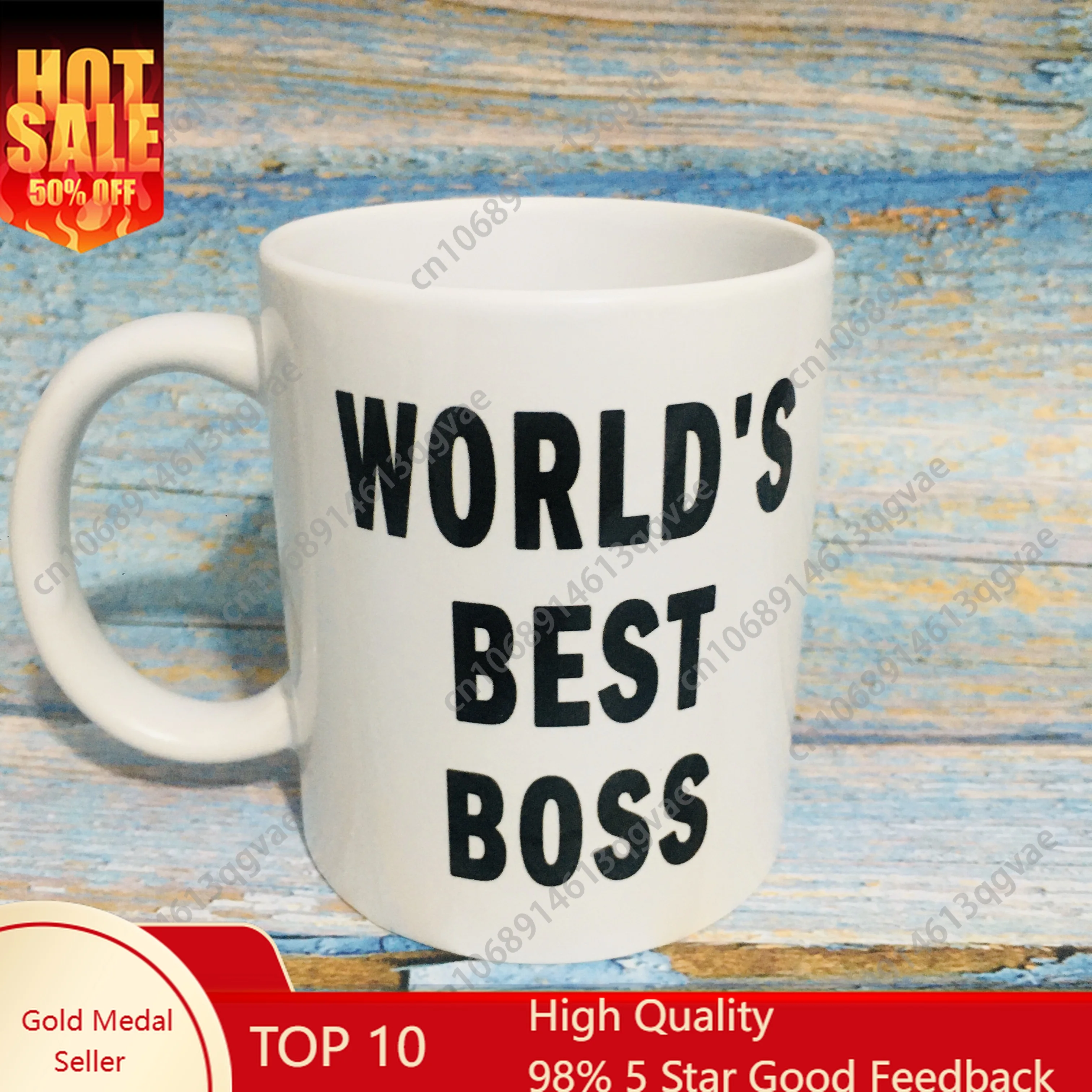 

World Best Boss Coffee Mug 11oz White Ceramic Tea Cup Office Coffee Mug Friends gift Cup