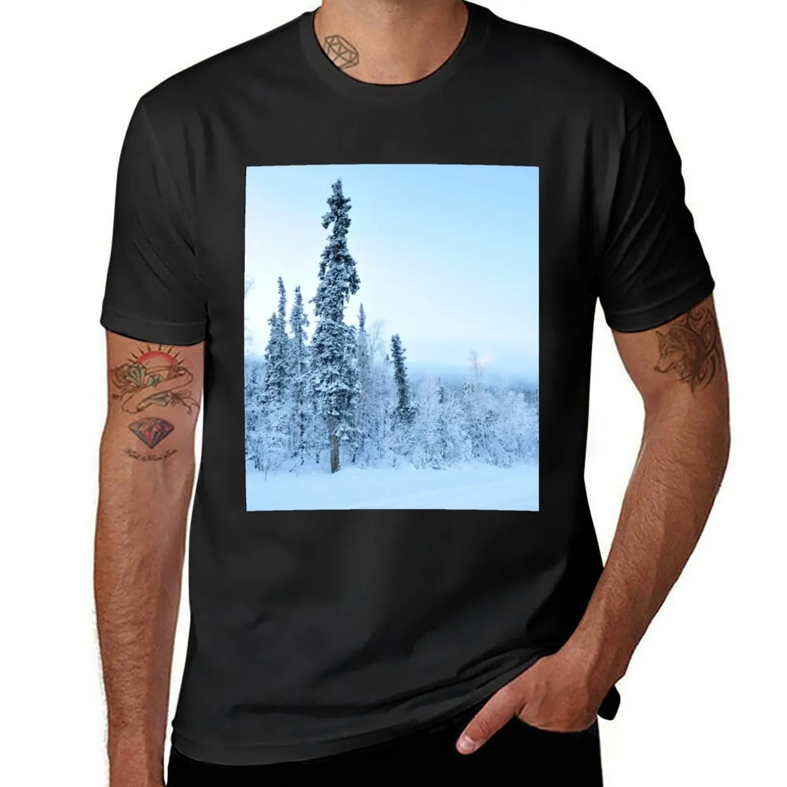 Winter Wonderland in full glory T-shirt tops Aesthetic clothing men clothing