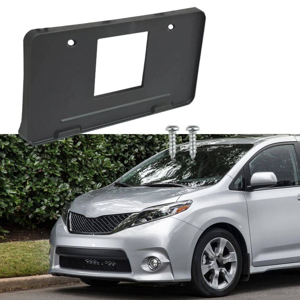 

Для Toyota Sienna L 2013 2014 2015 2016 2017, ABS передний бампер автомобиля, кронштейн номерного знака, держатель рамки 7510108010 ДО 1068119