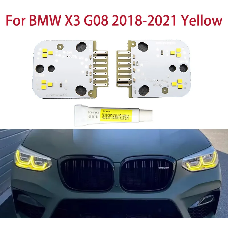 

Lemon Yellow DRL chip Angel Eyes Car light color modification Car headlights Ballast chip For BMW X3 G08 G01 G02 2018-2021