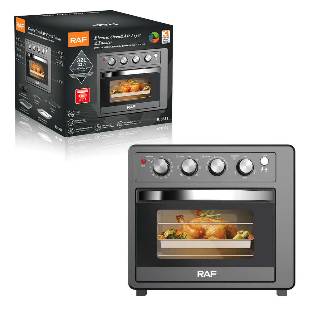 

RAF New Arrival 3 in 1 Multifunctional Electric Ovens for Sale 32L Large Toaster Ovens Household Kitchen Oven for Baking